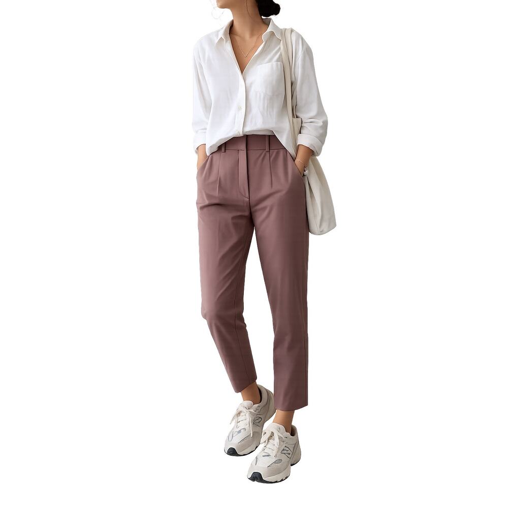 Nike Dri-FIT mauve trousers athleisure workwear golf-size medium